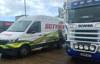 mobile commercial HGV tyre fitting